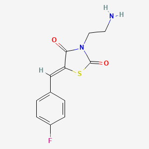 3-(2-Aminoethyl)-5-[(4-fluorophenyl)methylidene]-1,3-thiazolidine-2,4-dione