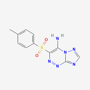 molecular formula C11H10N6O2S B12215604 3-Tosyl-[1,2,4]triazolo[5,1-c][1,2,4]triazin-4-amine CAS No. 1707372-22-2