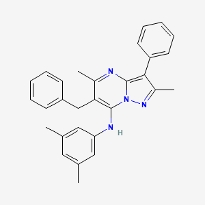 6-benzyl-N-(3,5-dimethylphenyl)-2,5-dimethyl-3-phenylpyrazolo[1,5-a]pyrimidin-7-amine