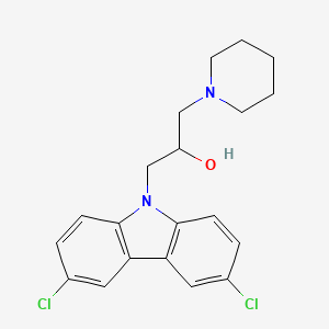 1-(3,6-Dichloro-carbazol-9-yl)-3-piperidin-1-yl-propan-2-ol