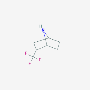 molecular formula C7H10F3N B12215695 2-(Trifluoromethyl)-7-azabicyclo[2.2.1]heptane 