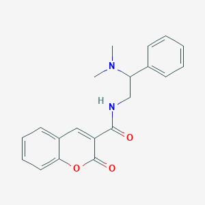 molecular formula C20H20N2O3 B12215700 N-[2-(dimethylamino)-2-phenylethyl]-2-oxo-2H-chromene-3-carboxamide 