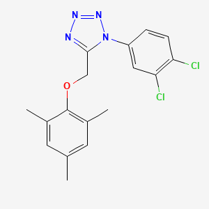 1-(3,4-dichlorophenyl)-5-[(2,4,6-trimethylphenoxy)methyl]-1H-tetrazole