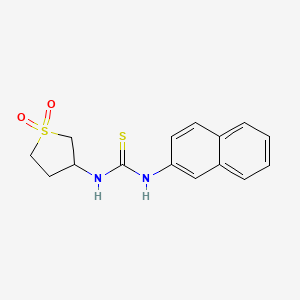 3-{[(2-Naphthylamino)thioxomethyl]amino}thiolane-1,1-dione