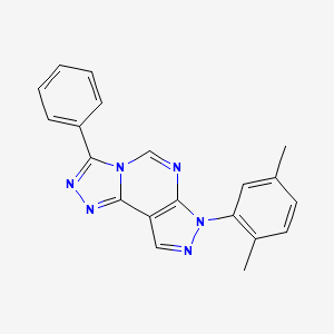 3-(2,5-Dimethylphenyl)-7-phenyl-6-hydropyrazolo[5,4-d]1,2,4-triazolo[4,3-e]pyr imidine