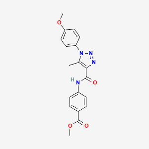 methyl 4-({[1-(4-methoxyphenyl)-5-methyl-1H-1,2,3-triazol-4-yl]carbonyl}amino)benzoate