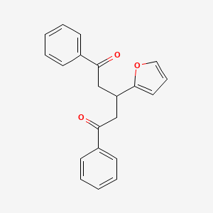 molecular formula C21H18O3 B12215784 3-(Furan-2-yl)-1,5-diphenylpentane-1,5-dione CAS No. 80921-39-7