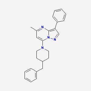 7-(4-Benzylpiperidin-1-yl)-5-methyl-3-phenylpyrazolo[1,5-a]pyrimidine