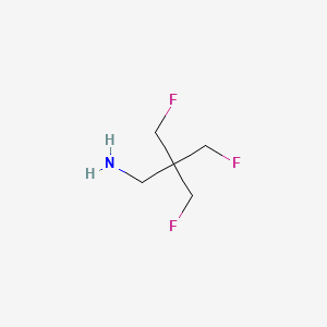 molecular formula C5H10F3N B12215818 3-Fluoro-2,2-bis(fluoromethyl)propanamine 