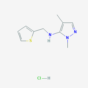 1,4-dimethyl-N-(2-thienylmethyl)-1H-pyrazol-5-amine