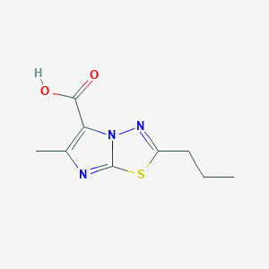 6-Methyl-2-propylimidazo[2,1-b][1,3,4]thiadiazole-5-carboxylic acid