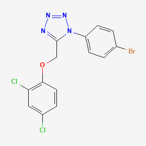 molecular formula C14H9BrCl2N4O B12215867 1-(4-bromophenyl)-5-[(2,4-dichlorophenoxy)methyl]-1H-tetrazole 