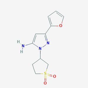 1-(1,1-dioxidotetrahydrothien-3-yl)-3-(2-furyl)-1H-pyrazol-5-amine