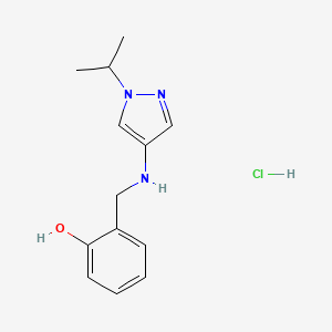 2-{[(1-isopropyl-1H-pyrazol-4-yl)amino]methyl}phenol