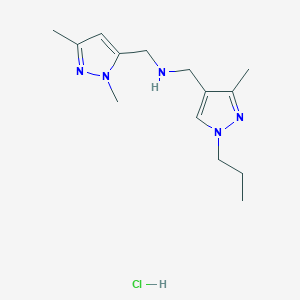 1-(1,3-dimethyl-1H-pyrazol-5-yl)-N-[(3-methyl-1-propyl-1H-pyrazol-4-yl)methyl]methanamine