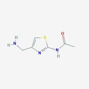 molecular formula C6H9N3OS B12215952 N-[4-(aminomethyl)-1,3-thiazol-2-yl]acetamide 