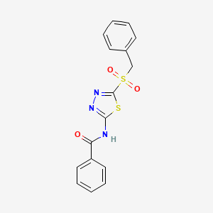 N-(5-(benzylsulfonyl)-1,3,4-thiadiazol-2-yl)benzamide