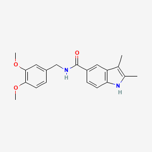 N-(3,4-dimethoxybenzyl)-2,3-dimethyl-1H-indole-5-carboxamide