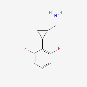 [2-(2,6-Difluorophenyl)cyclopropyl]methanamine