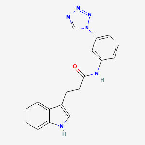 3-(1H-indol-3-yl)-N-[3-(1H-tetrazol-1-yl)phenyl]propanamide