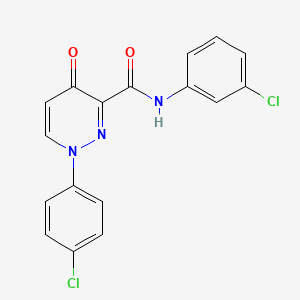 N-(3-chlorophenyl)-1-(4-chlorophenyl)-4-oxo-1,4-dihydropyridazine-3-carboxamide