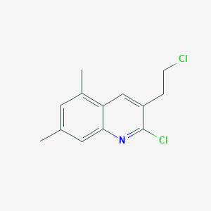 2-Chloro-3-(2-chloroethyl)-5,7-dimethylquinoline