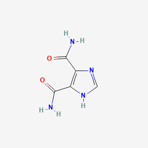 molecular formula C5H6N4O2 B1221601 1H-咪唑-4,5-二羧酰胺 CAS No. 83-39-6