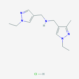 1-(1-ethyl-3-methyl-1H-pyrazol-4-yl)-N-[(1-ethyl-1H-pyrazol-4-yl)methyl]methanamine