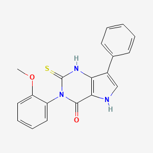 3-(2-methoxyphenyl)-7-phenyl-2-thioxo-1,2,3,5-tetrahydro-4H-pyrrolo[3,2-d]pyrimidin-4-one