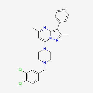 7-[4-(3,4-Dichlorobenzyl)piperazin-1-yl]-2,5-dimethyl-3-phenylpyrazolo[1,5-a]pyrimidine