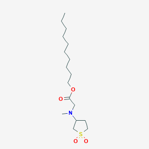 Decyl 2-[(1,1-dioxothiolan-3-yl)methylamino]acetate