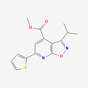 Methyl 3-(methylethyl)-6-(2-thienyl)isoxazolo[5,4-b]pyridine-4-carboxylate