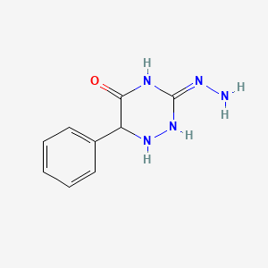 (3Z)-3-hydrazinylidene-6-phenyl-1,2,4-triazinan-5-one