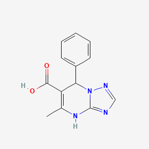 5-Methyl-7-phenyl-4,7-dihydro-[1,2,4]triazolo[1,5-a]pyrimidine-6-carboxylic acid