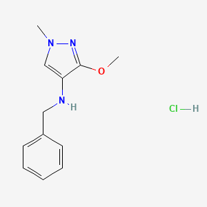 N-benzyl-3-methoxy-1-methylpyrazol-4-amine;hydrochloride