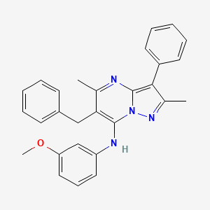 6-benzyl-N-(3-methoxyphenyl)-2,5-dimethyl-3-phenylpyrazolo[1,5-a]pyrimidin-7-amine