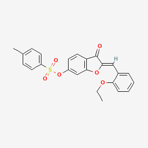 (2Z)-2-(2-ethoxybenzylidene)-3-oxo-2,3-dihydro-1-benzofuran-6-yl 4-methylbenzenesulfonate