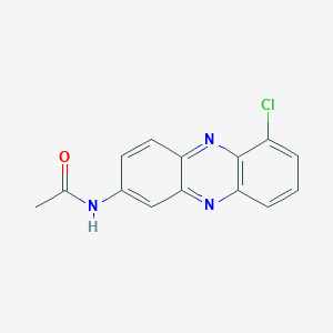 molecular formula C14H10ClN3O B12216154 7-Acetamido-1-chlorophenazine CAS No. 23677-12-5