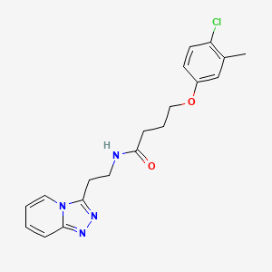 4-(4-chloro-3-methylphenoxy)-N-[2-([1,2,4]triazolo[4,3-a]pyridin-3-yl)ethyl]butanamide