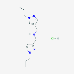 1-(1-propyl-1H-pyrazol-3-yl)-N-[(1-propyl-1H-pyrazol-4-yl)methyl]methanamine