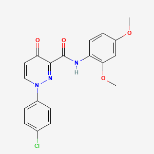 1-(4-chlorophenyl)-N-(2,4-dimethoxyphenyl)-4-oxo-1,4-dihydropyridazine-3-carboxamide