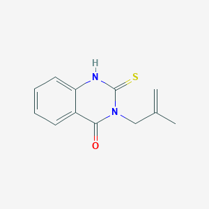 molecular formula C12H12N2OS B12216203 2-Mercapto-3-(2-methyl-allyl)-3H-quinazolin-4-one 