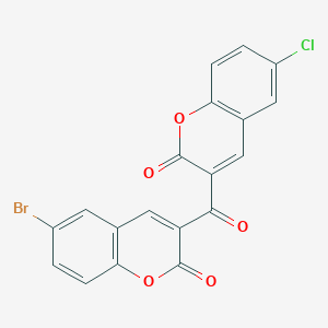 3-(6-Bromo-2-oxochromene-3-carbonyl)-6-chlorochromen-2-one