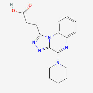 3-[4-(Piperidin-1-yl)[1,2,4]triazolo[4,3-a]quinoxalin-1-yl]propanoic acid