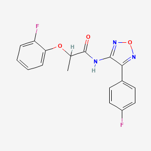 2-(2-fluorophenoxy)-N-[4-(4-fluorophenyl)-1,2,5-oxadiazol-3-yl]propanamide