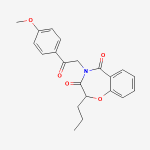 4-[2-(4-methoxyphenyl)-2-oxoethyl]-2-propyl-1,4-benzoxazepine-3,5(2H,4H)-dione