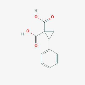 2-phenylcyclopropane-1,1-dicarboxylic Acid