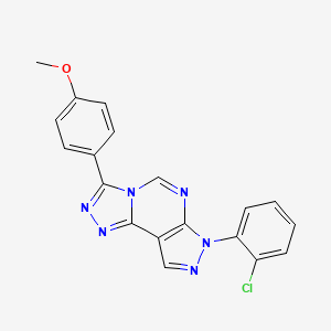 7-(2-chlorophenyl)-3-(4-methoxyphenyl)-7H-pyrazolo[4,3-e][1,2,4]triazolo[4,3-c]pyrimidine