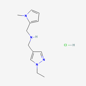 1-(1-ethyl-1H-pyrazol-4-yl)-N-[(1-methyl-1H-pyrrol-2-yl)methyl]methanamine