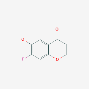 molecular formula C10H9FO3 B12216332 7-Fluoro-6-methoxychroman-4-one 